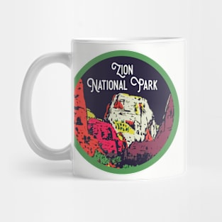 Zion Nat'l Park Vintage Travel Decal Mug